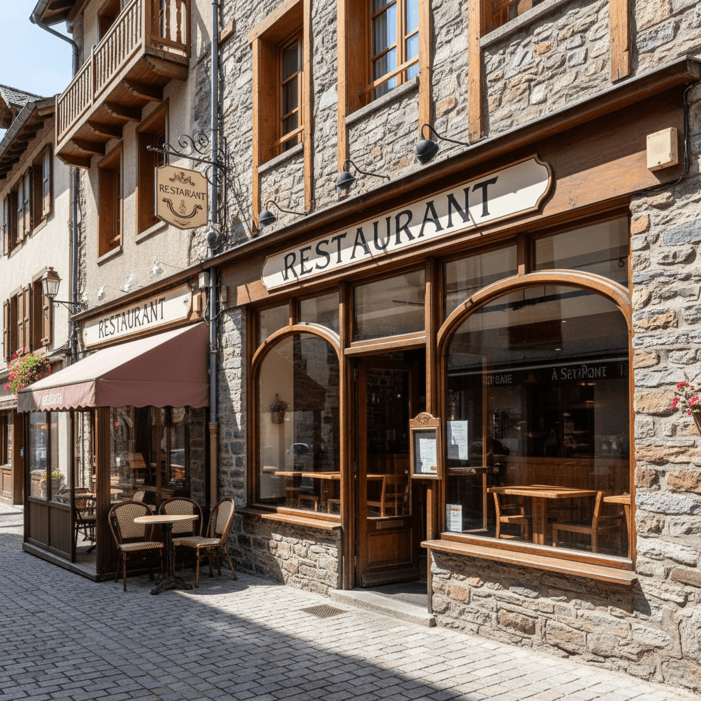 Restaurant 62m² à Saint-Pons : terrasse - extraction - Image 1