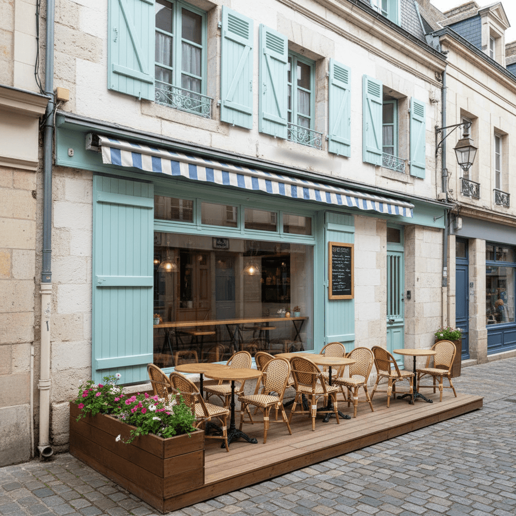 Snack 100m² à Nantes : terrasse - extraction