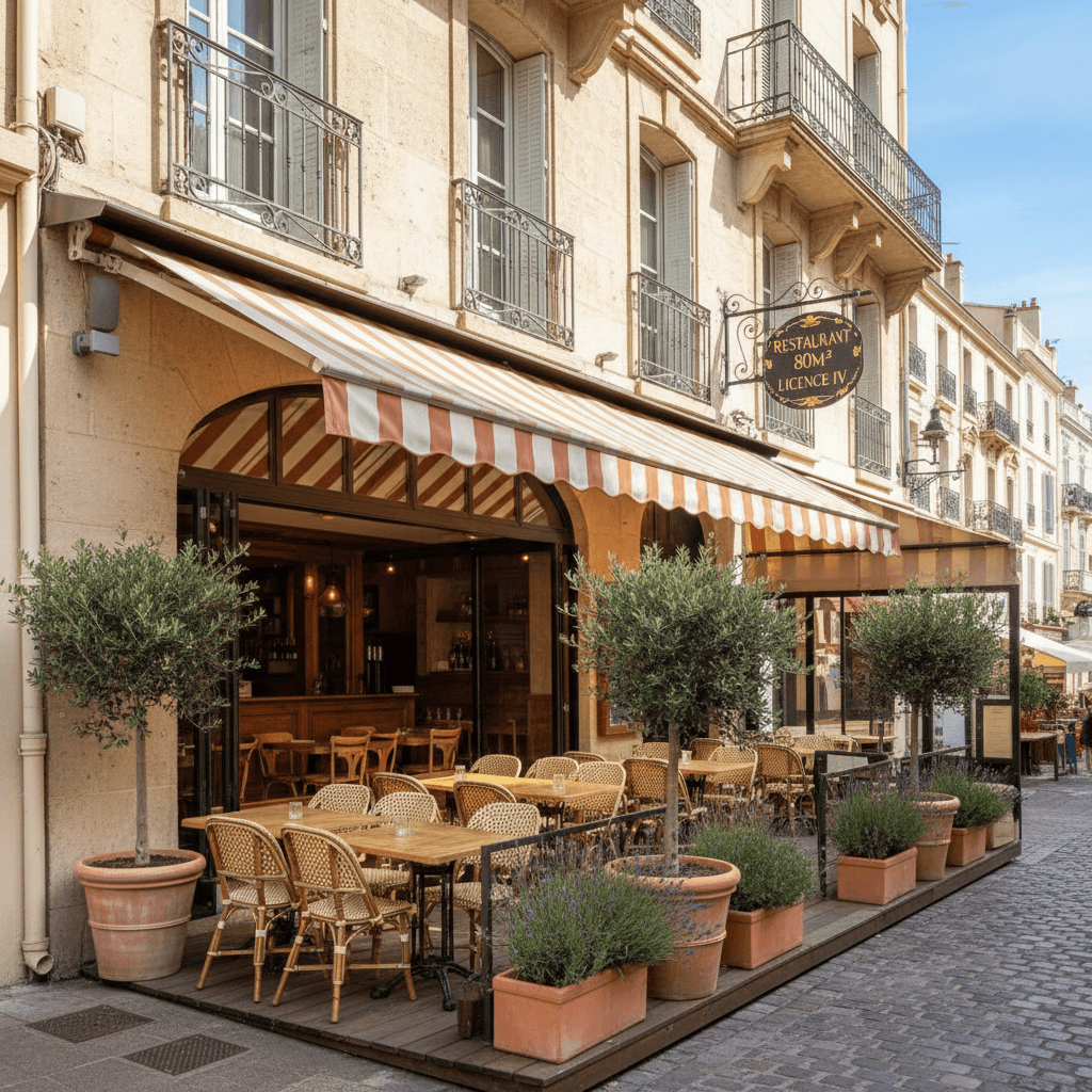 Restaurant 80m² à Cannes : terrasse - licence IV - Image 1
