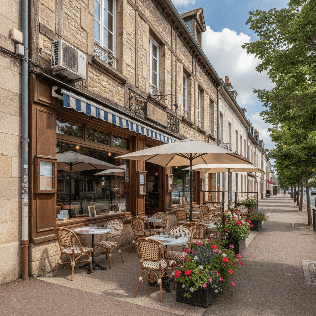Restaurant à Alençon : terrasse - climatisation - Image 1