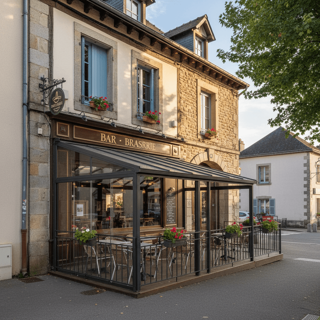 Bar-brasserie 198m² à Saint-Just-Saint-Rambert : terrasse - licence IV - Image 1