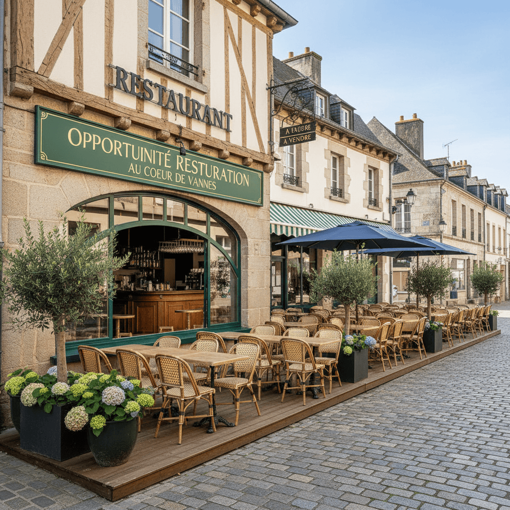 Restaurant à Vannes : terrasse - extraction - Image 1