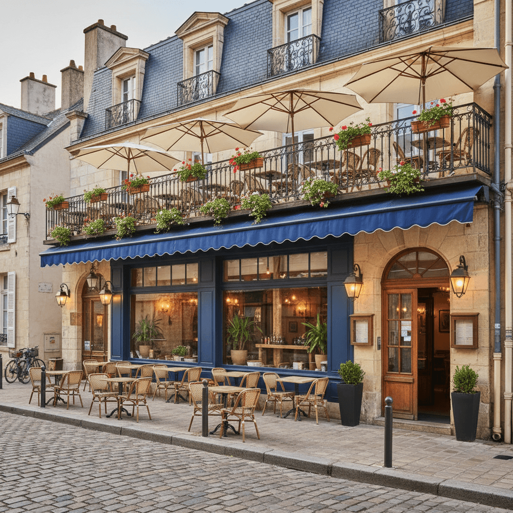 Restaurant à Angoulême : terrasse - extraction - Image 1