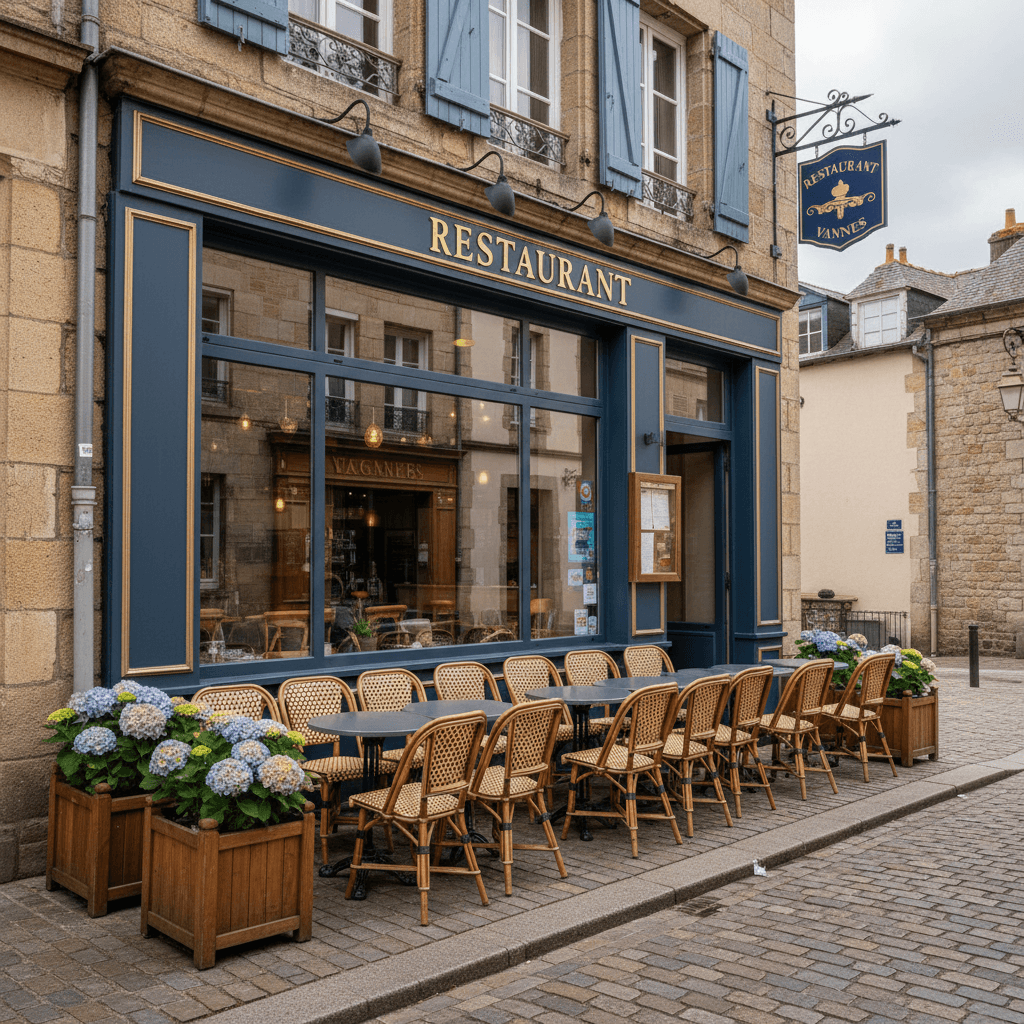 Restaurant 80m² à Vannes : terrasse - licence IV - Image 1