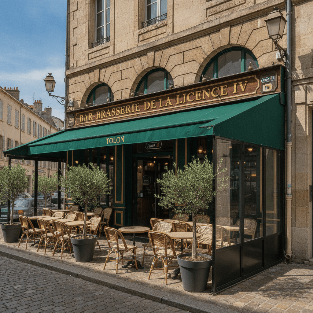 Bar-brasserie à Toulon : terrasse - licence IV
