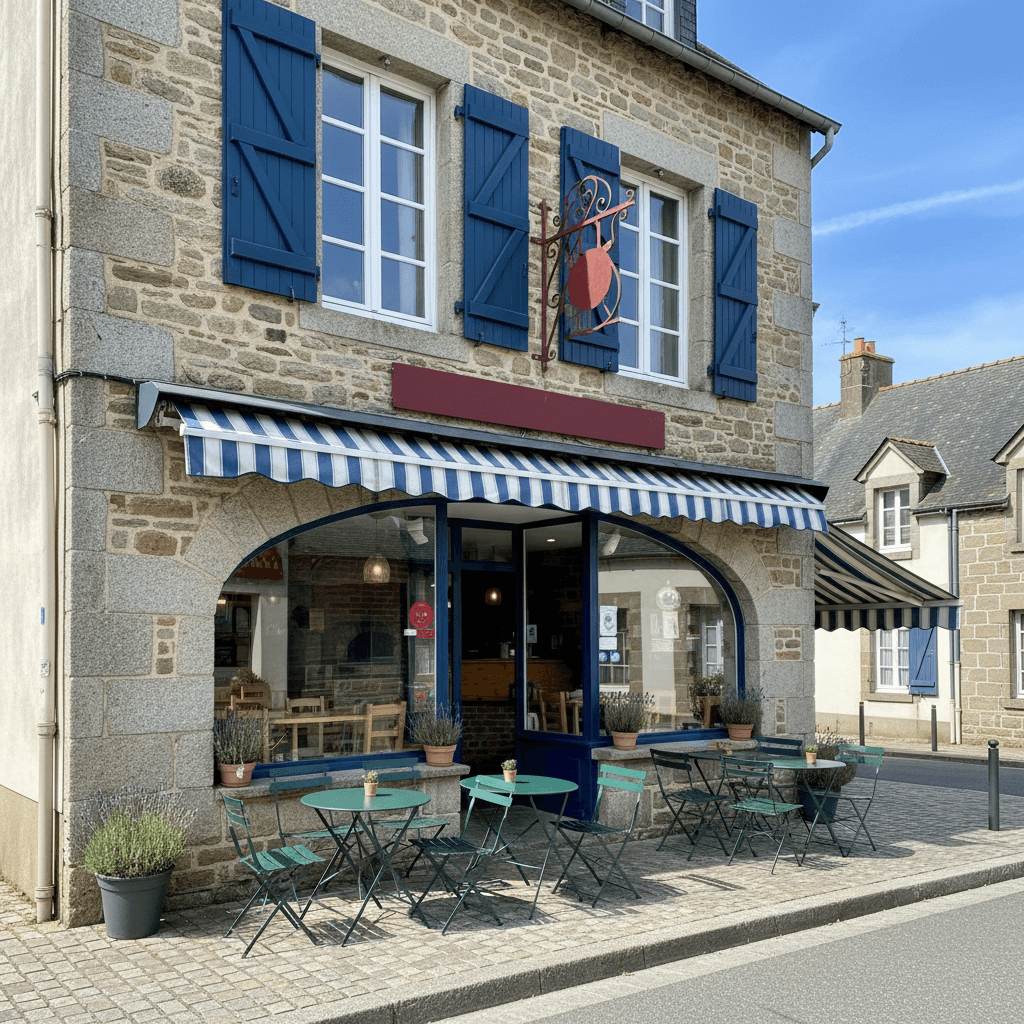Restaurant à Quimper : terrasse - extraction - Image 1