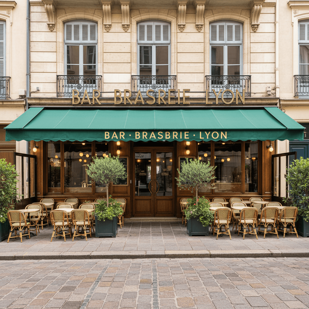 Bar-brasserie 220m² à Lyon : terrasse - licence IV