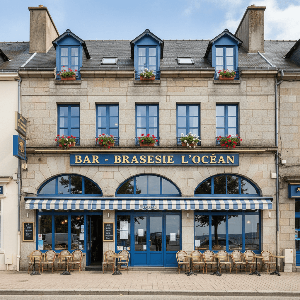 Bar-brasserie 80m² à Lorient : terrasse - licence IV - Image 1