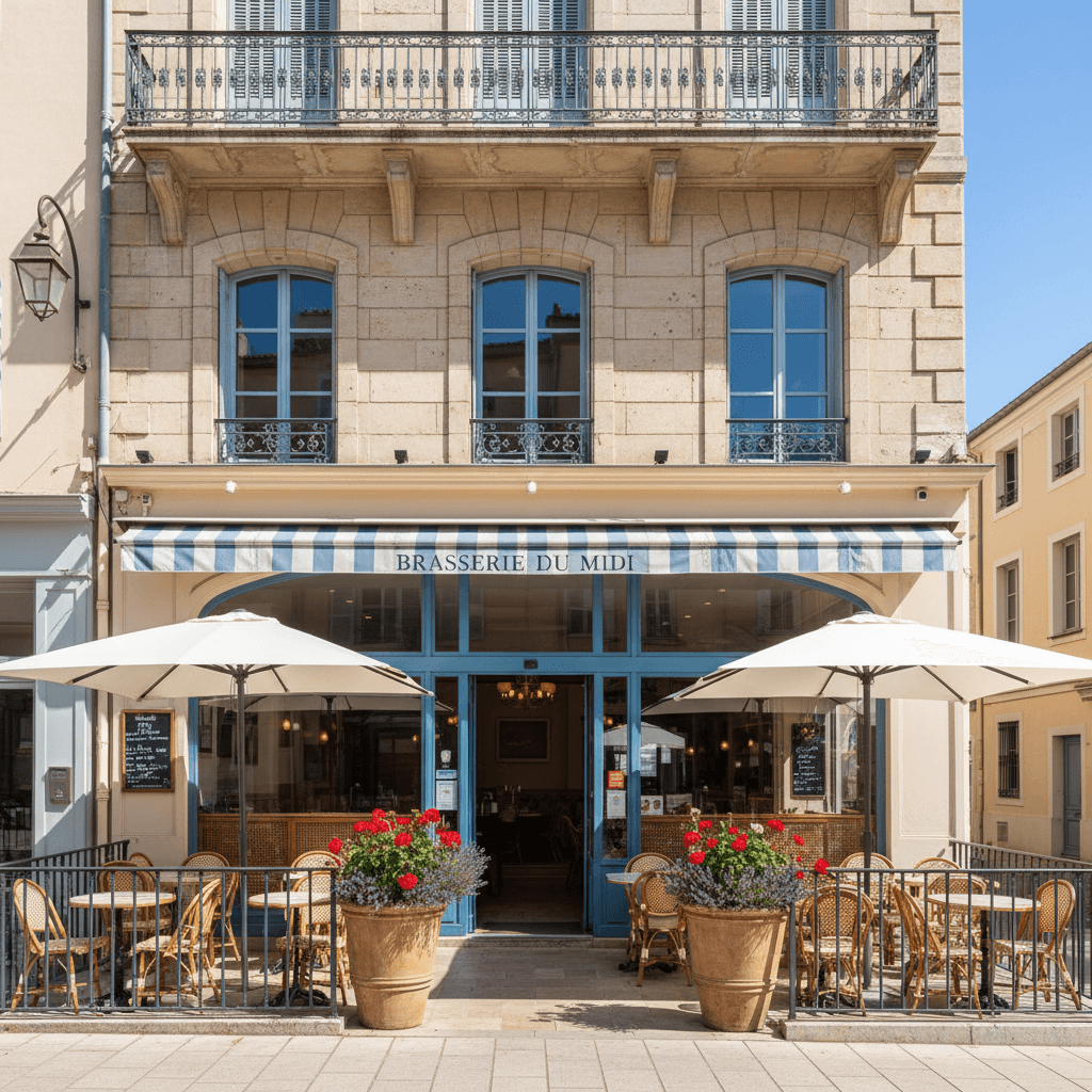 Bar-brasserie 137m² à Toulon : terrasse - licence IV