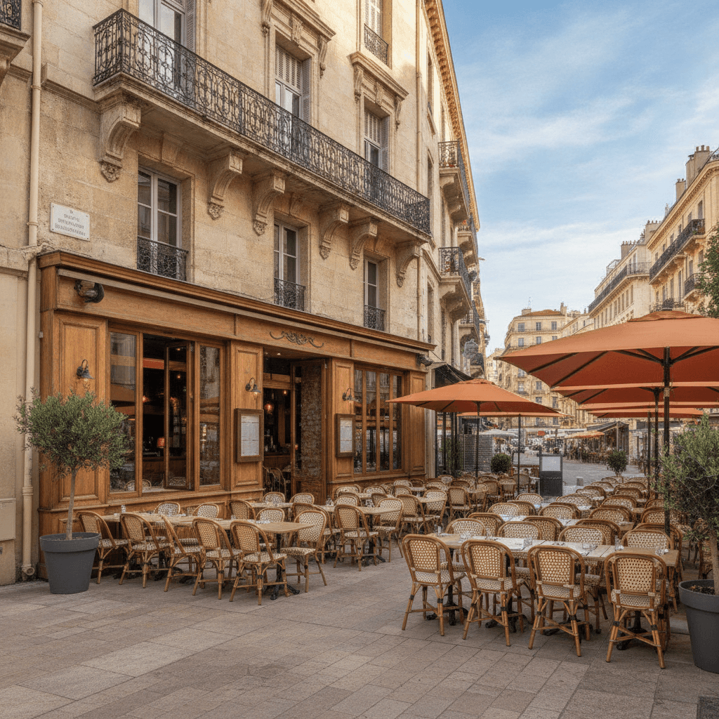 Restaurant 140m² à Marseille : terrasse - licence IV