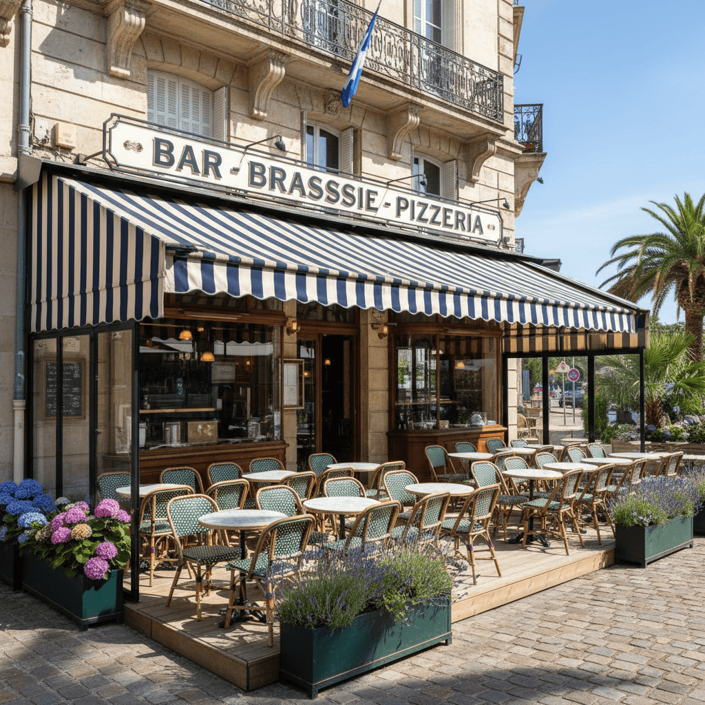 Bar-brasserie 120m² à Arcachon : terrasse - Image 1