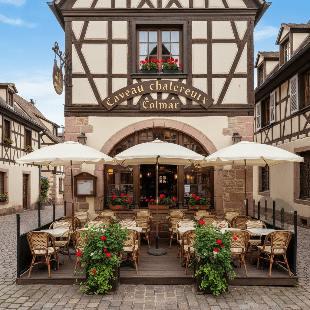 Restaurant à Colmar : terrasse - Image 1
