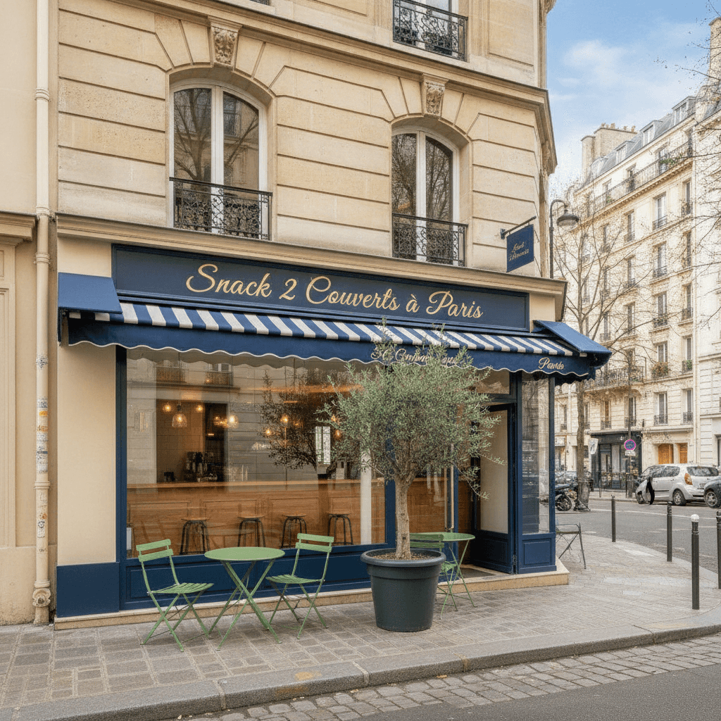 Snack 2 couverts à Paris