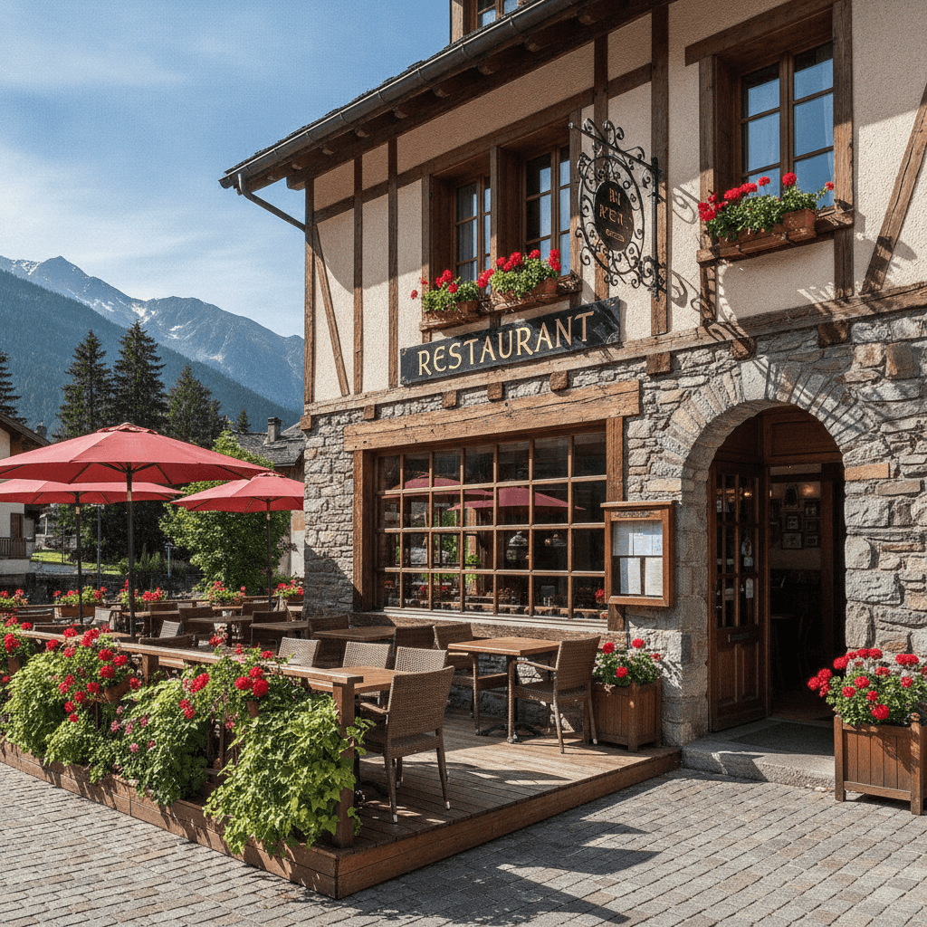 Restaurant 120m² à Beaufort : terrasse - licence IV - Image 1
