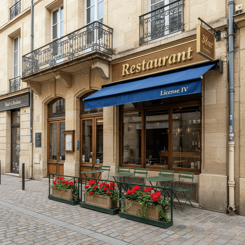 Restaurant 38m² à Bordeaux : terrasse - licence IV - Image 1
