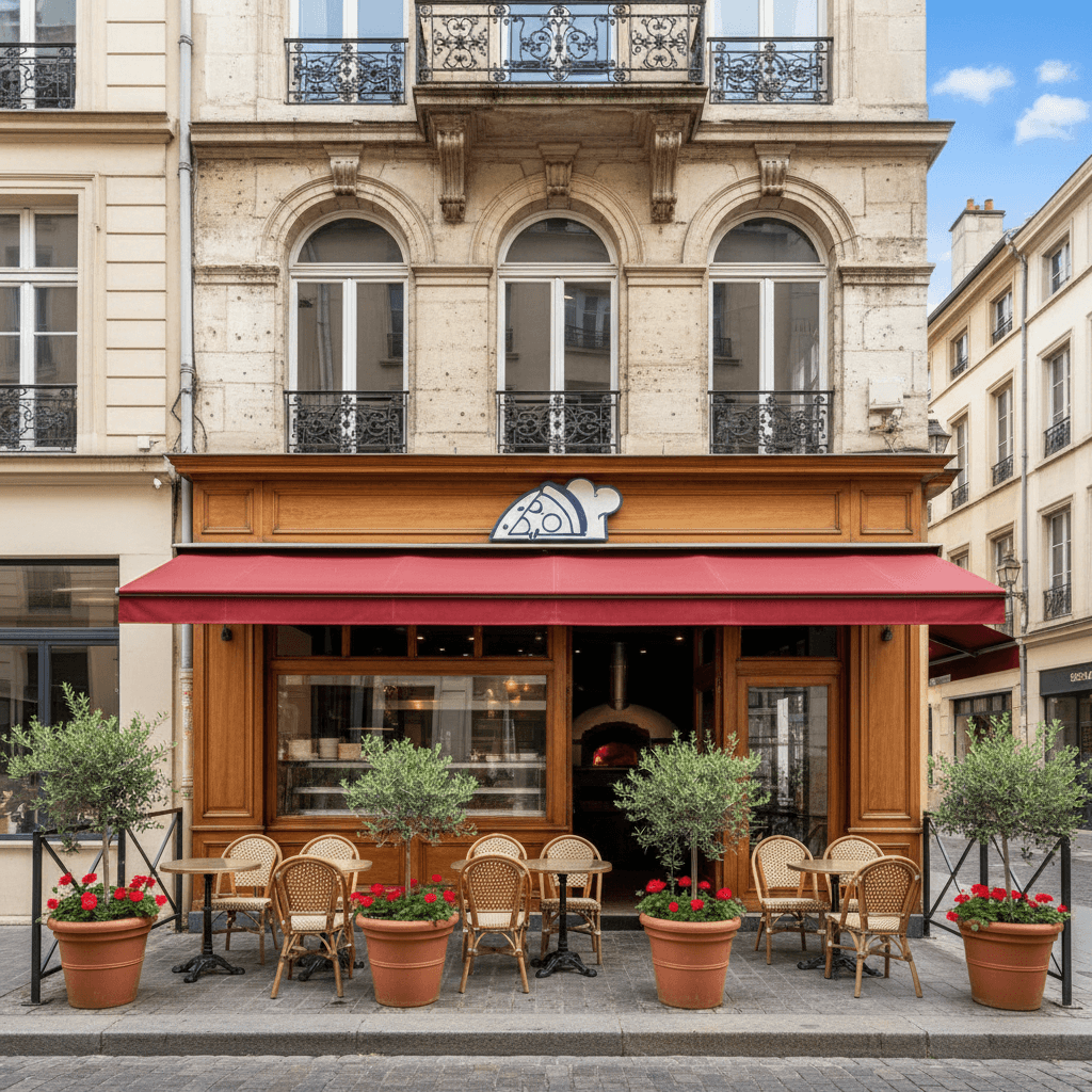 Fast-food 180m² à Lyon : terrasse