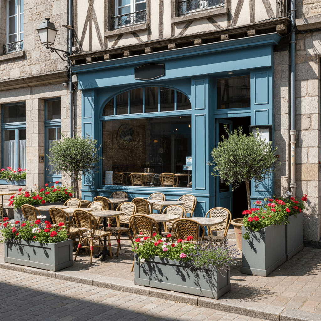 Restaurant 105m² à Rennes : terrasse - extraction