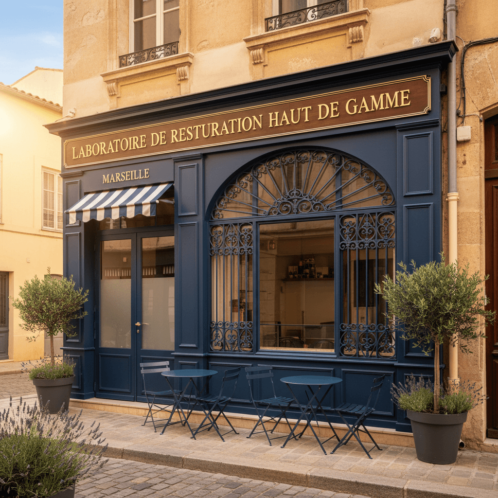 Dark kitchen 70m² à Marseille : extraction - cuisine équipée