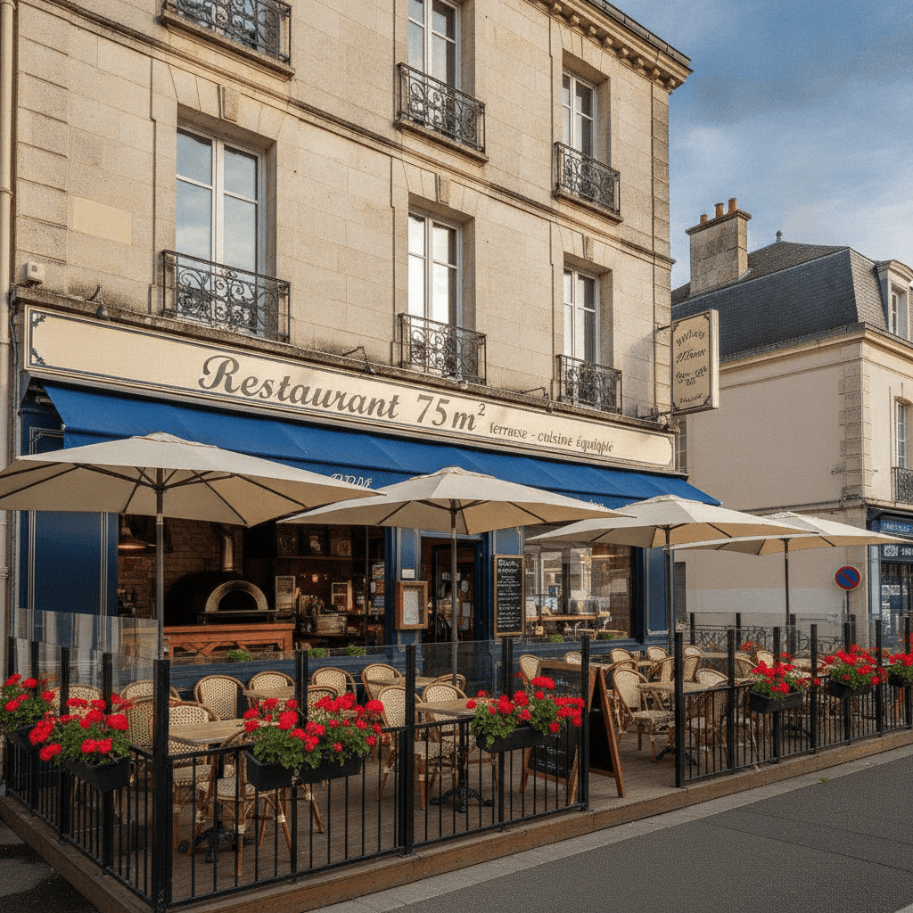 Restaurant 75m² à Royan : terrasse - cuisine équipée - Image 1
