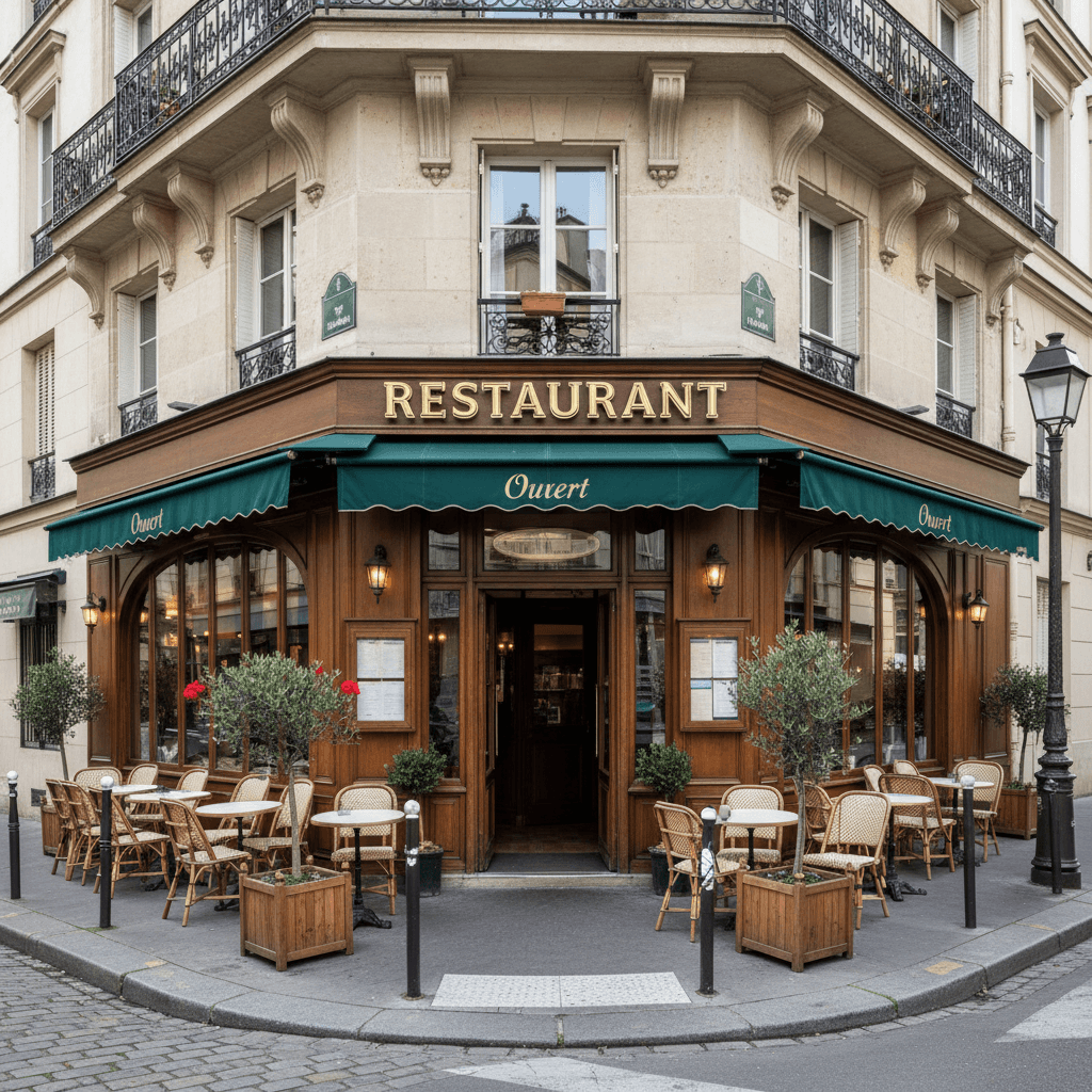 Restaurant avec terrasse en plein cœur de Paris