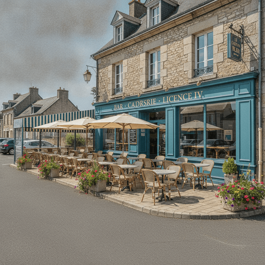 Bar-brasserie à Longué-Jumelles : terrasse - licence IV - Image 1