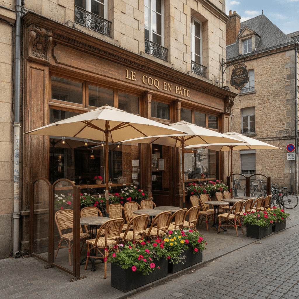 Restaurant à Rennes : terrasse - extraction - Image 1