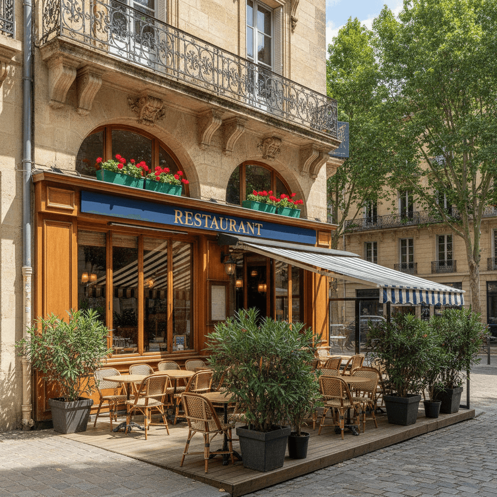 Restaurant à Bordeaux : terrasse - licence IV