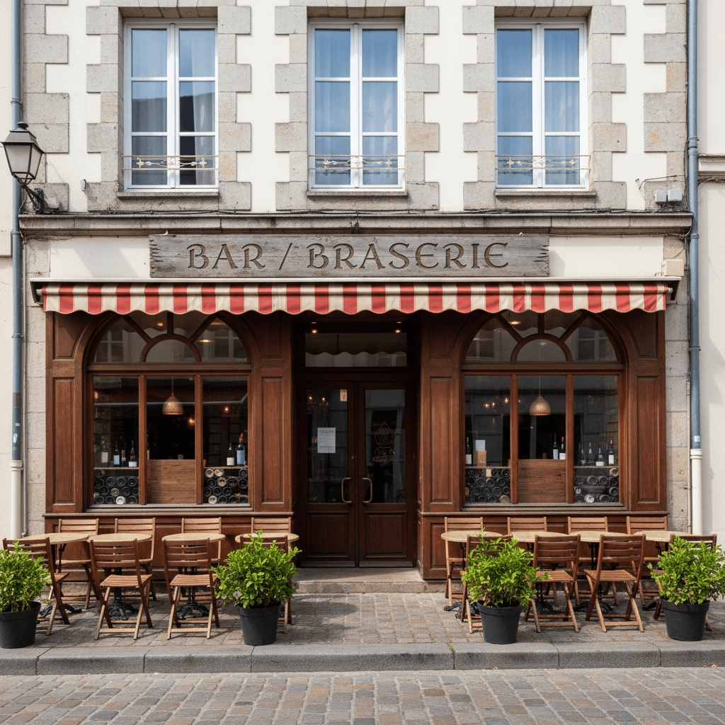 Bar-brasserie à Vannes : terrasse - licence IV - Image 1