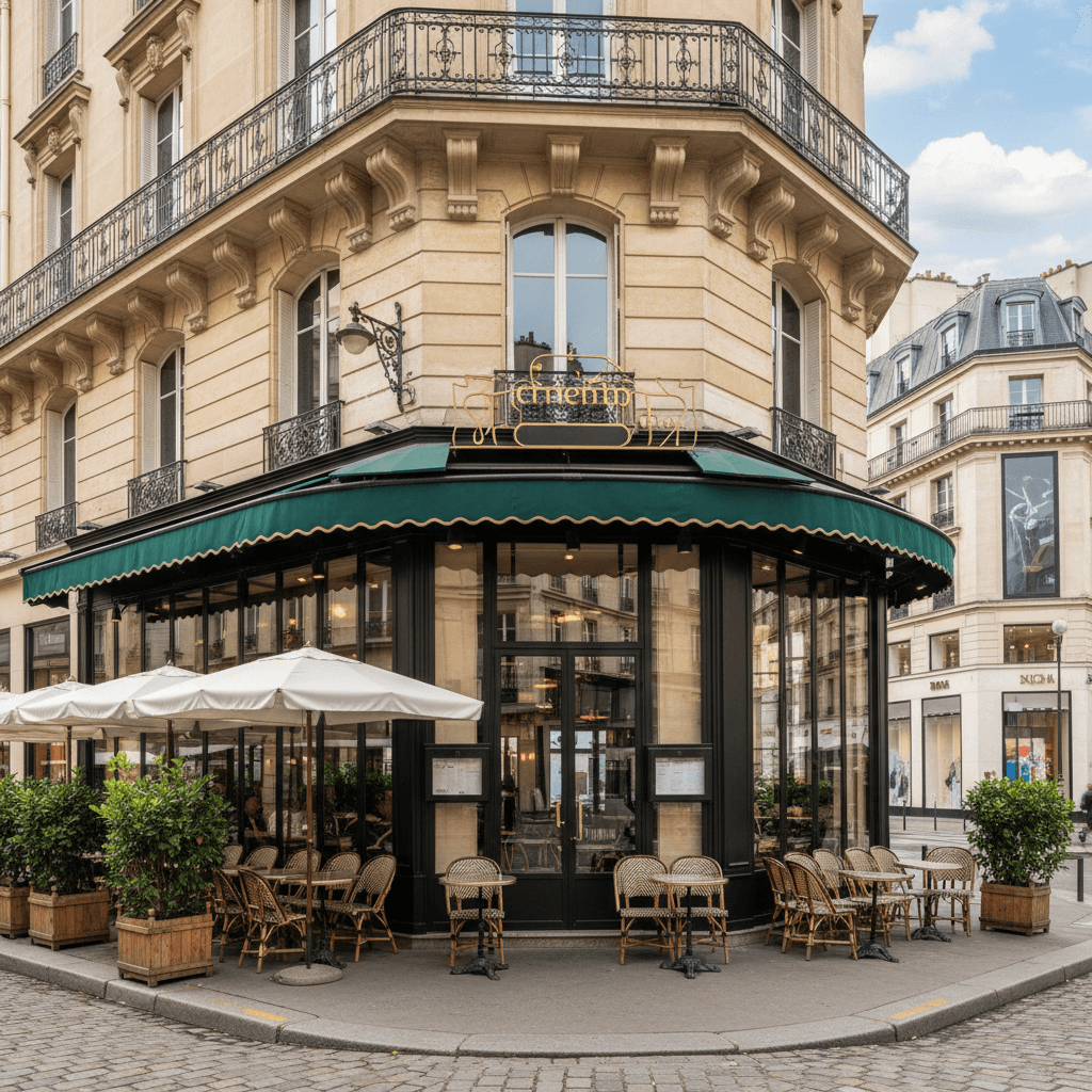 Restaurant 380m² à Paris : terrasse - licence IV