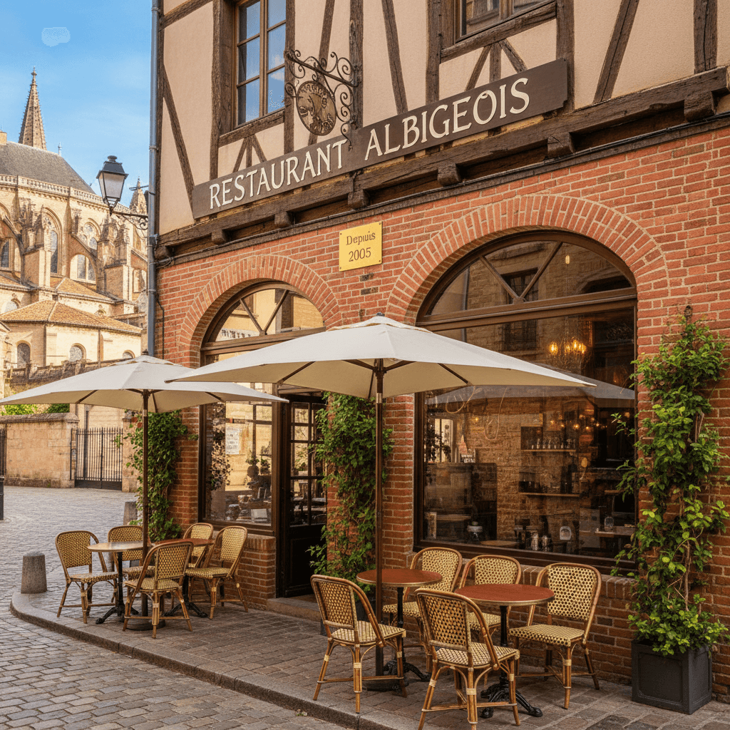 Restaurant 200m² à Albi : terrasse - licence IV - Image 1