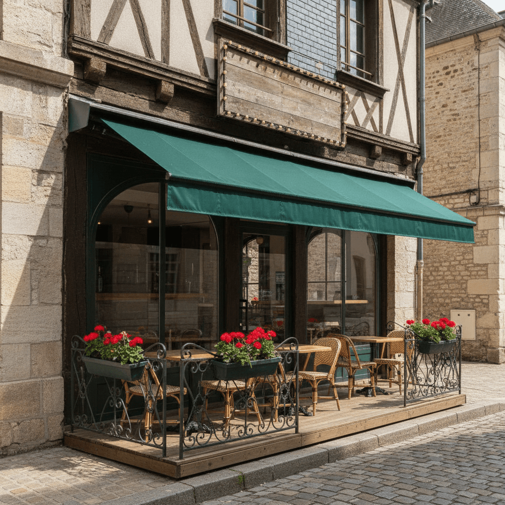 Restaurant 85m² à Rouen : terrasse - licence IV