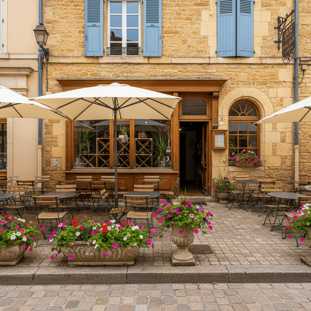 Bar-brasserie 118m² à Lyon : terrasse - licence IV