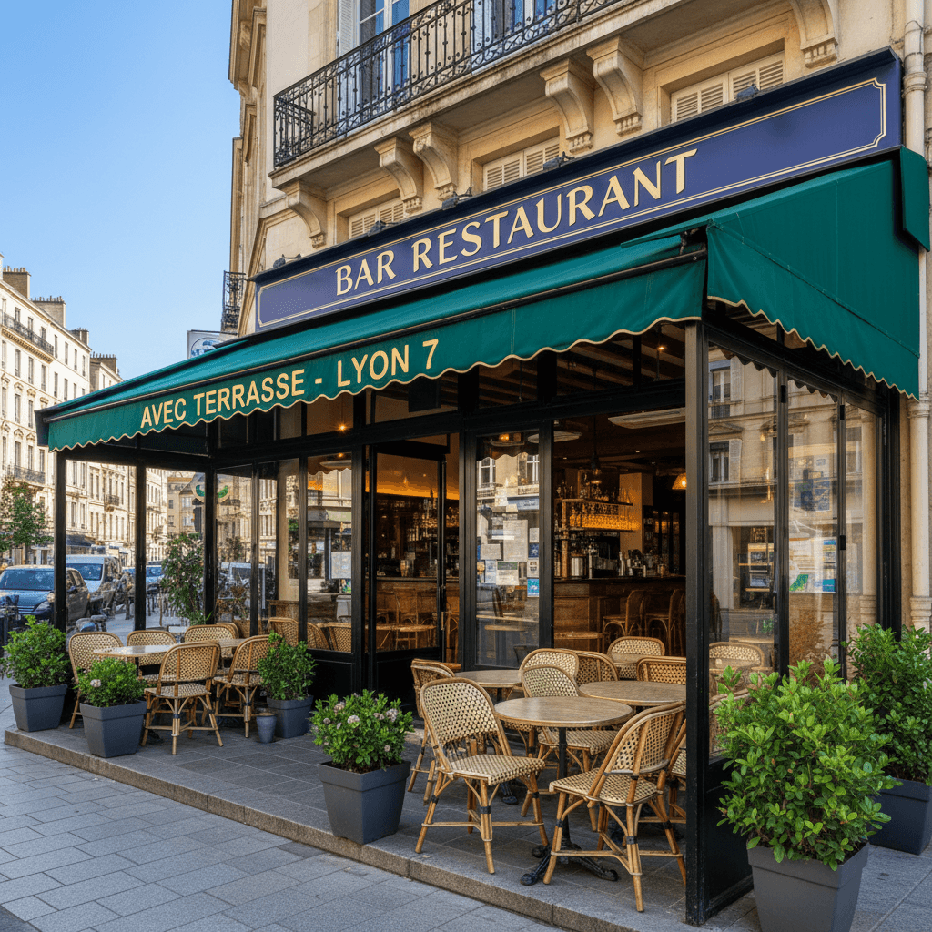 Restaurant 100m² à Lyon : terrasse - licence IV