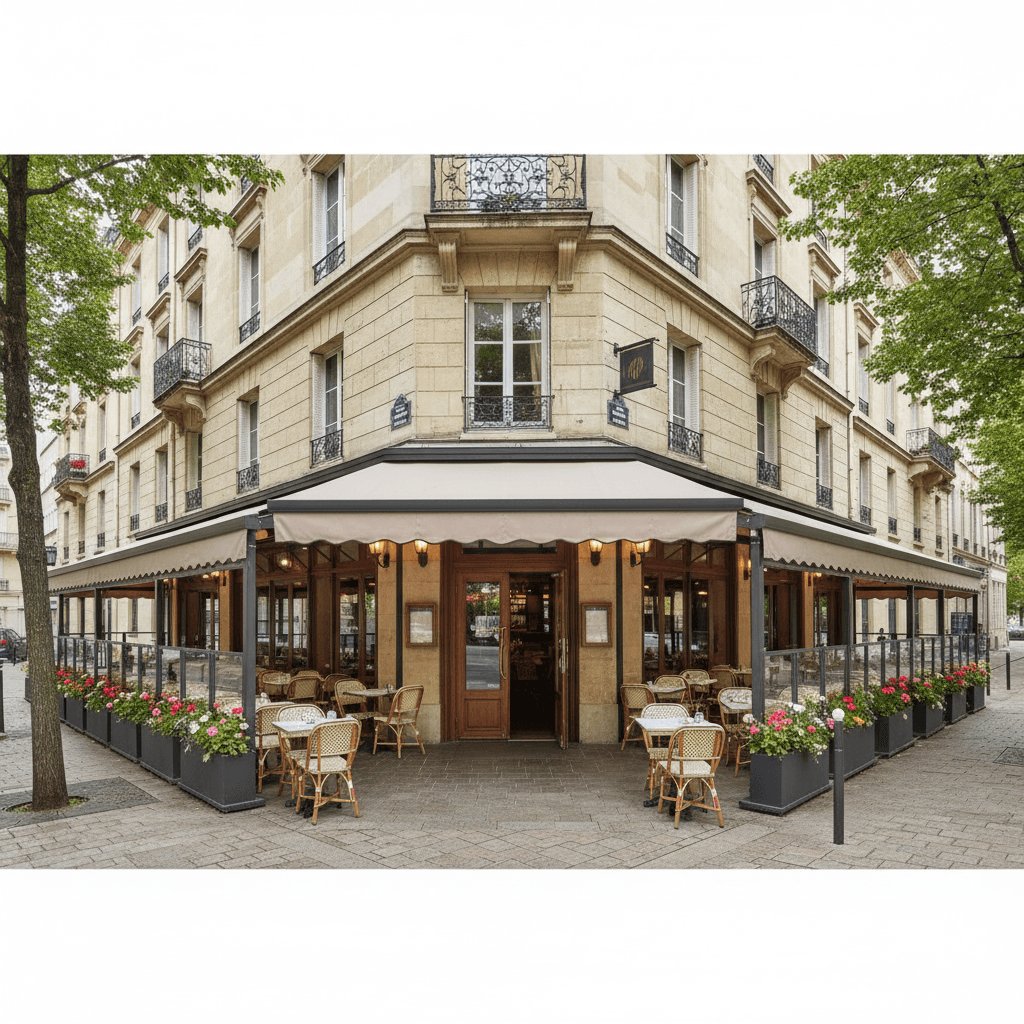 Restaurant 150 couverts à Courbevoie : terrasse - extraction - Image 1