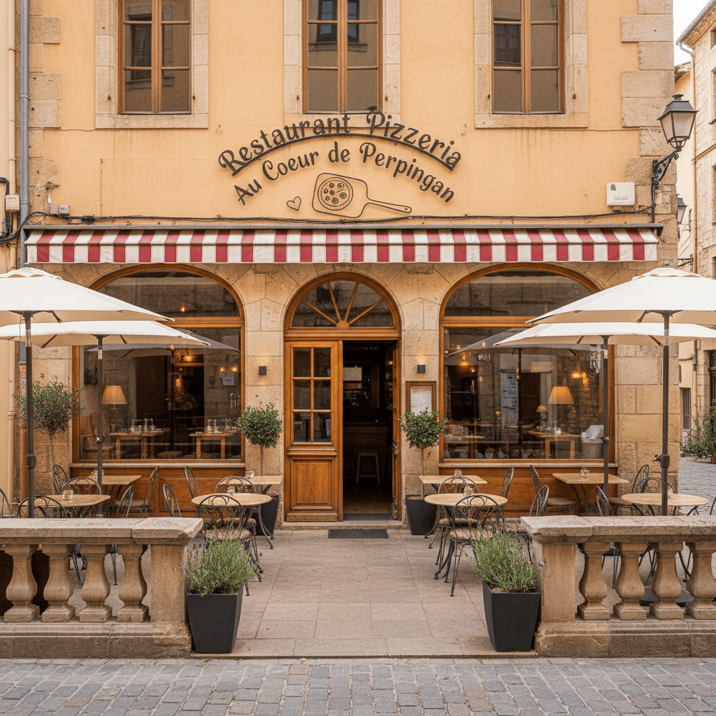 Restaurant à Perpignan : terrasse - extraction - Image 1