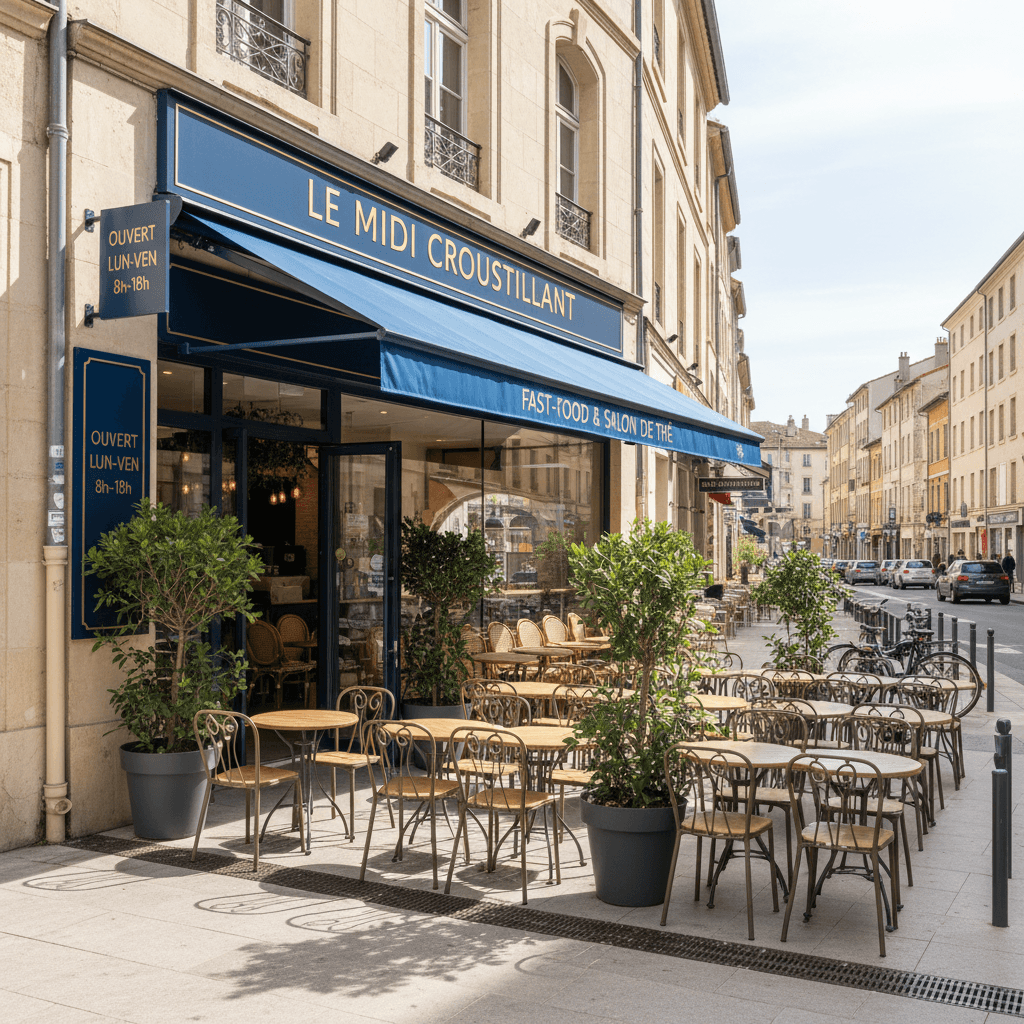 Fast-food 72m² à Montpellier : terrasse