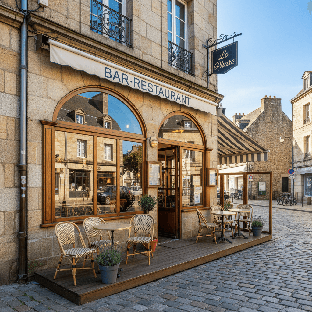 Restaurant à Quimper : terrasse - licence IV - Image 1