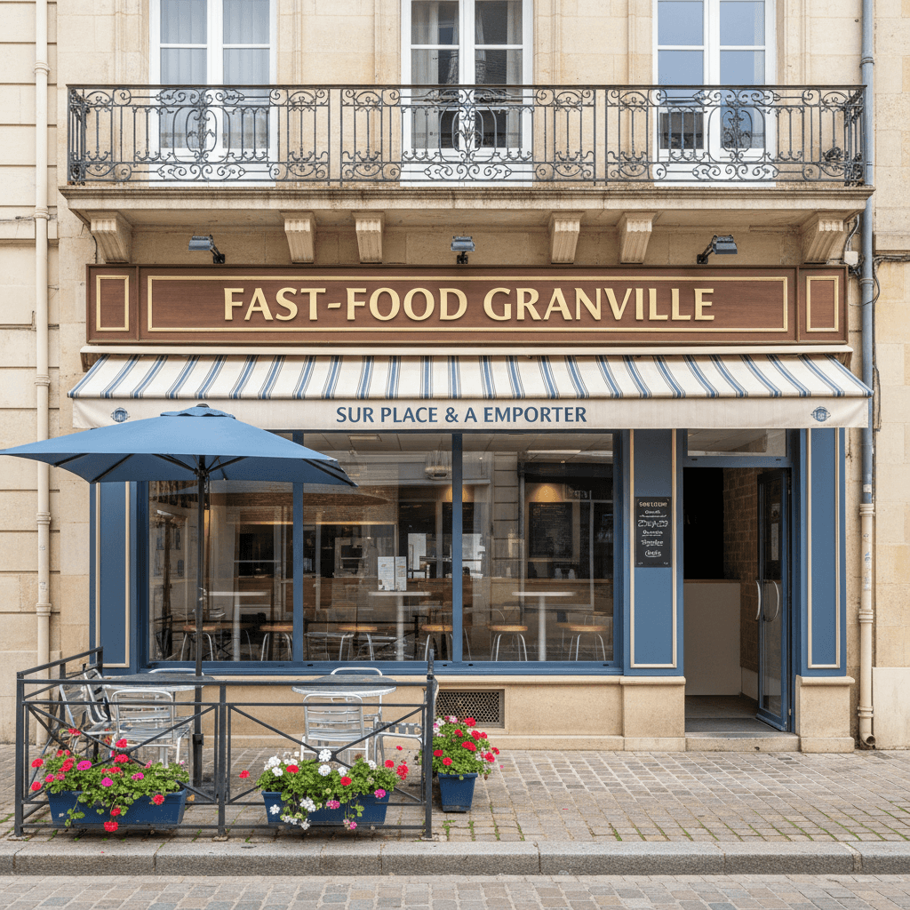 Fast-food 70m² à Granville : terrasse - extraction - Image 1