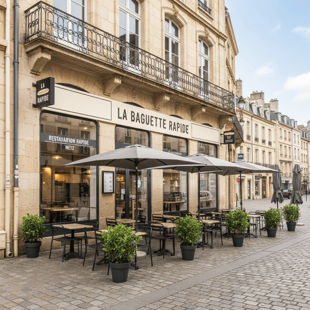 Fast-food 145m² à Metz : terrasse - licence IV - Image 1