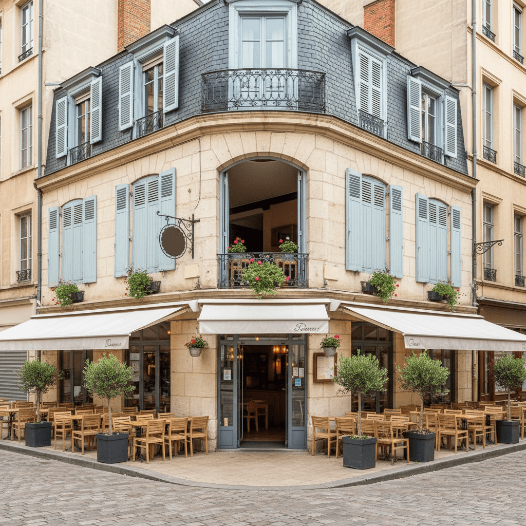 Restaurant à Lyon : terrasse - Image 1