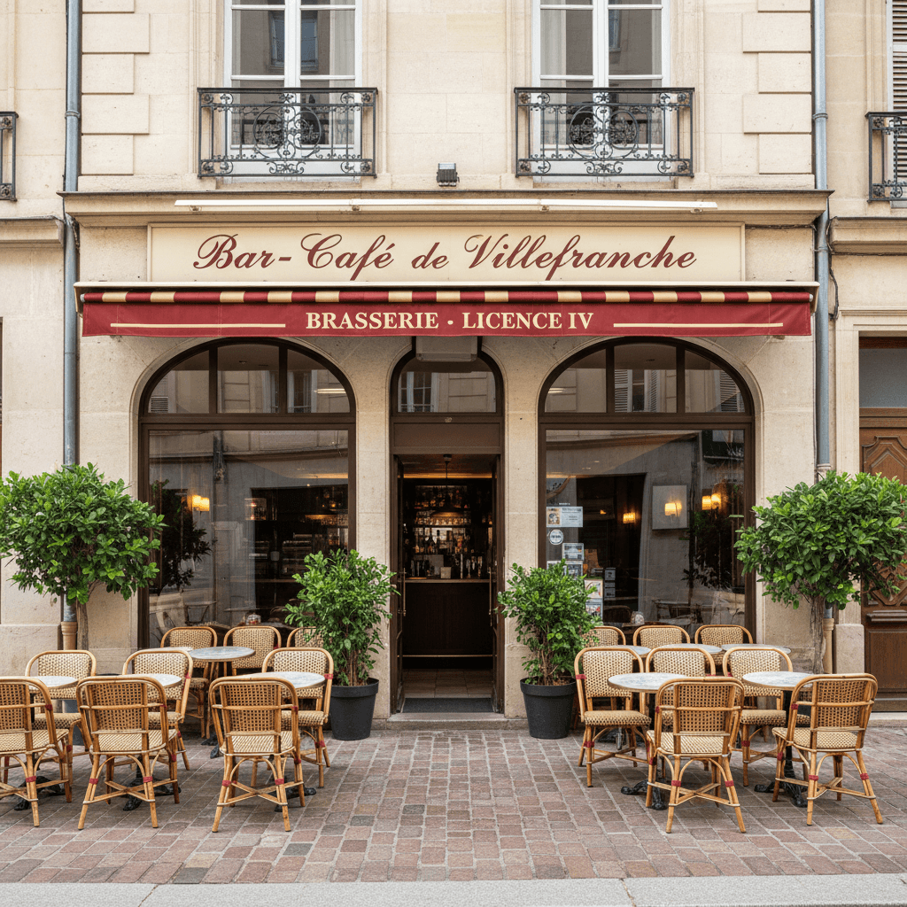Bar-brasserie 65m² à Villefranche-Sur-Saône : terrasse - licence IV - Image 1