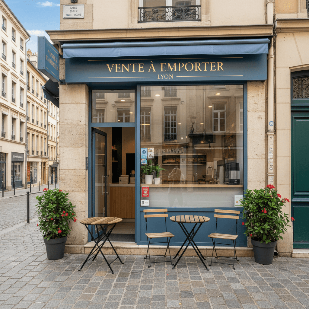 Fast-food 77m² à Lyon : cuisine équipée - Image 1