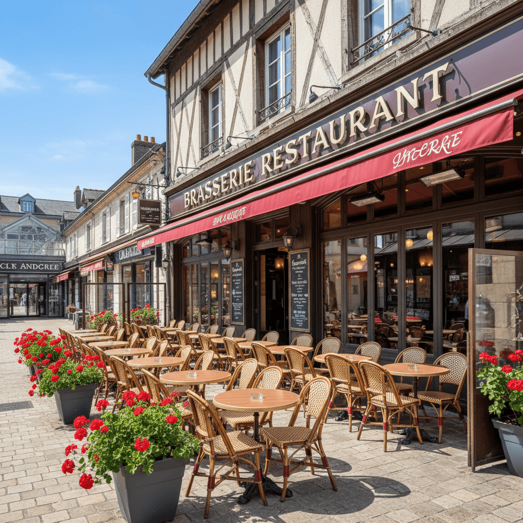 Restaurant à Les Andelys : terrasse - licence IV - Image 1