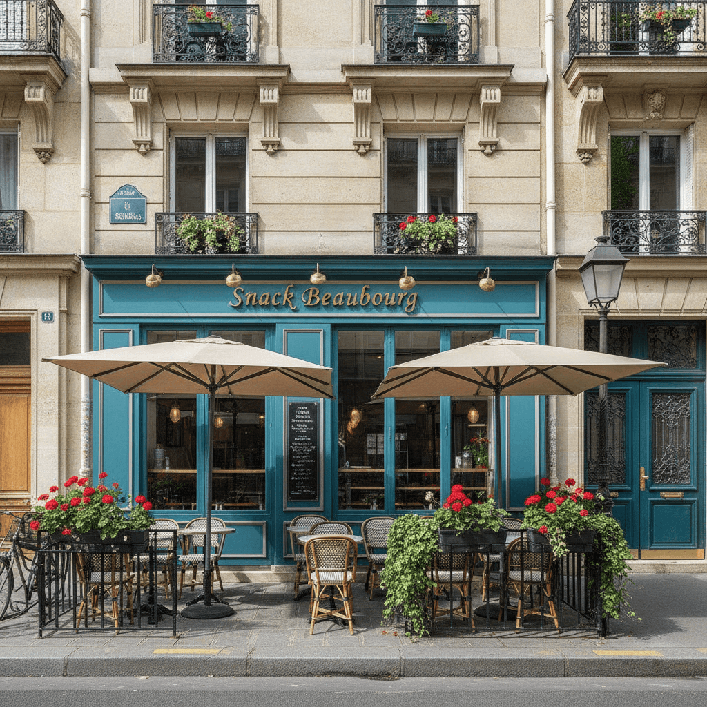 Snack 16 couverts à Paris : terrasse