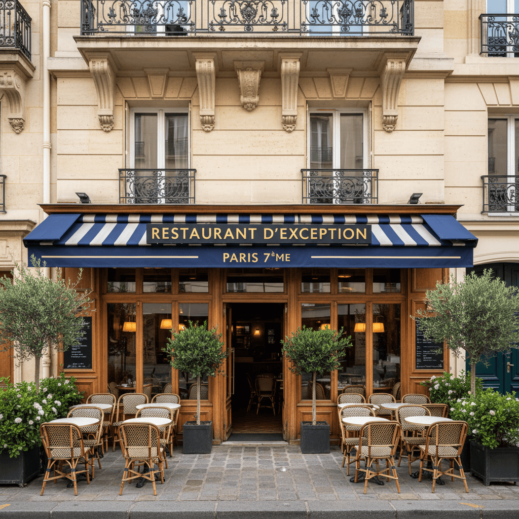 Restaurant d'exception avec terrasse à Paris 7ᵉ