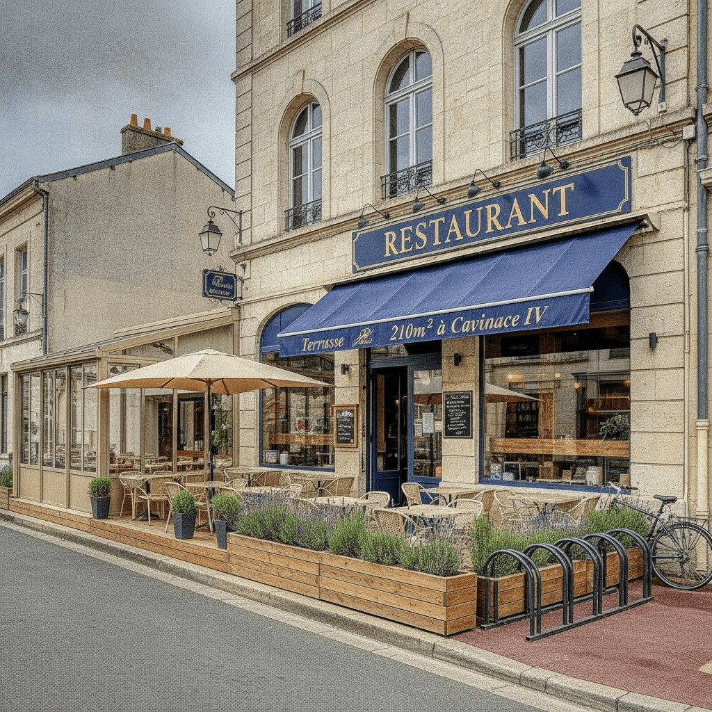 Restaurant 210m² à Cavignac : terrasse - licence IV - Image 1