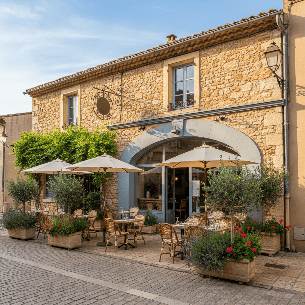 Restaurant à Saint-Rémy-De-Provence : terrasse - licence IV - Image 1