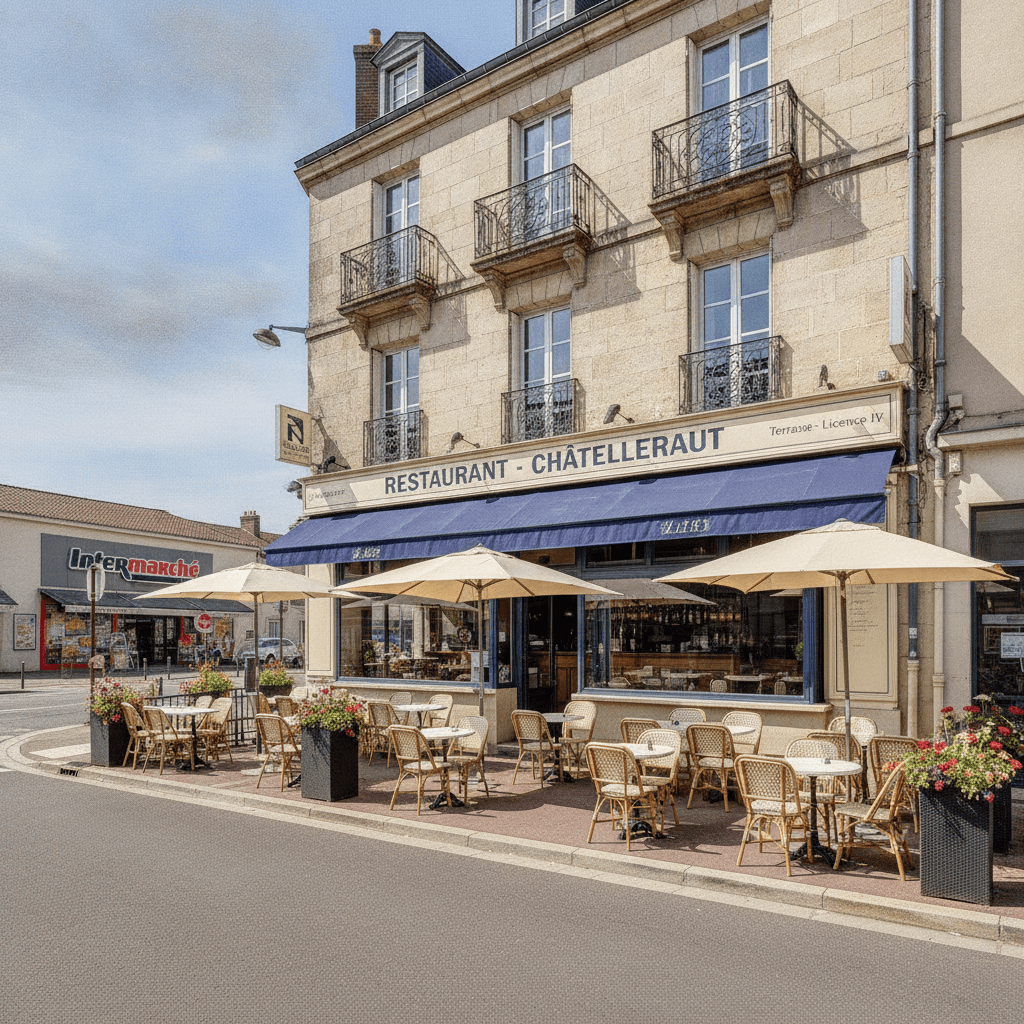 Restaurant 400m² à Châtellerault : terrasse - licence IV - Image 1