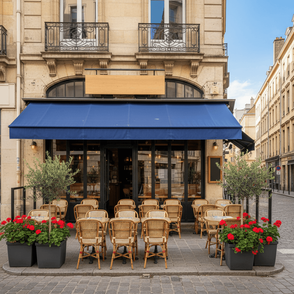 Restaurant 60m² à Lyon : terrasse - licence IV