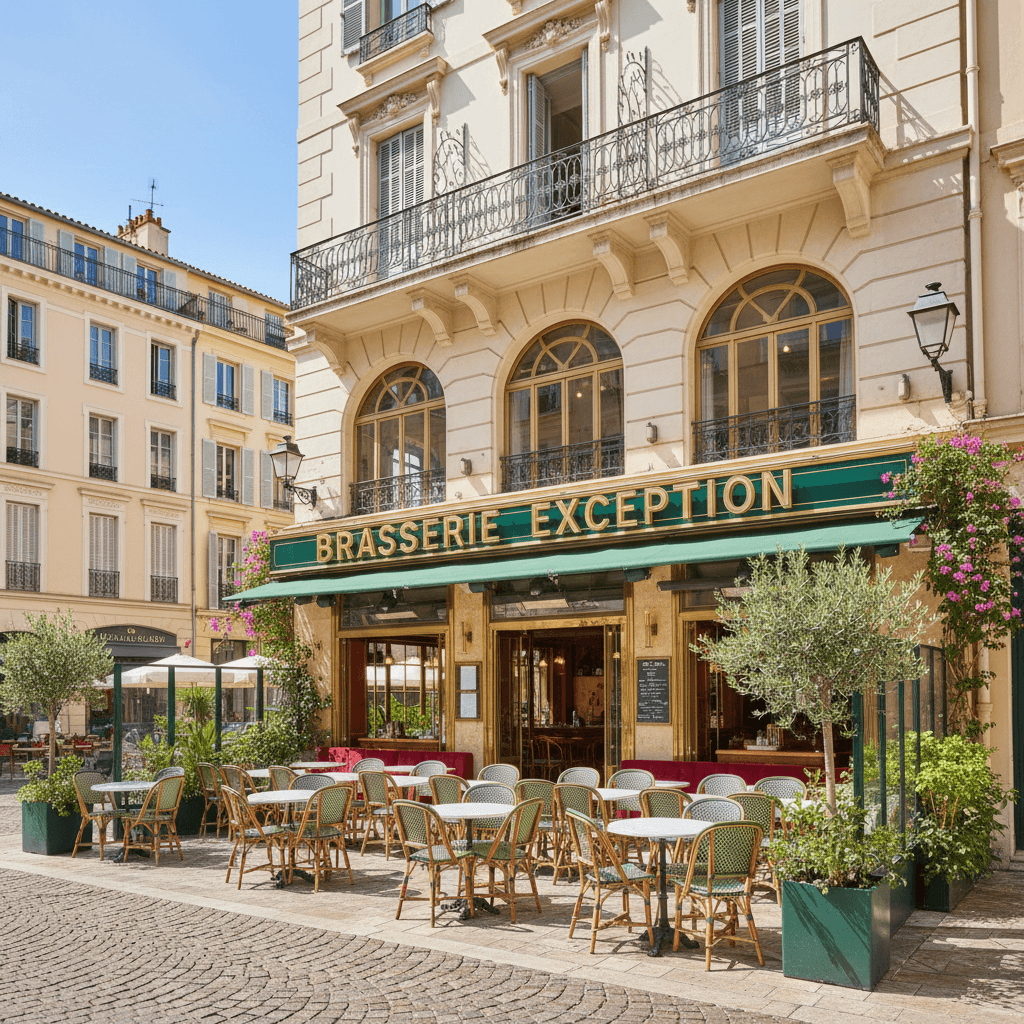 Bar-brasserie à Nice : terrasse - licence IV